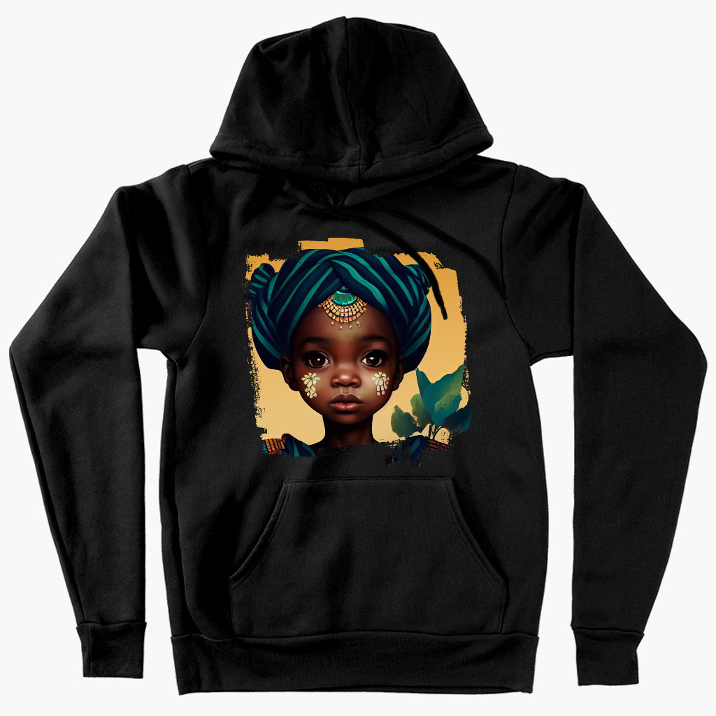 Cute Girl Hooded Sweatshirt - Princess Hoodie - African Hoodie