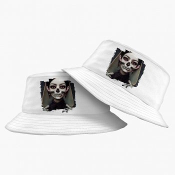 3D Skeleton Bucket Hat – Vintage Hat – Artwork Bucket Hat