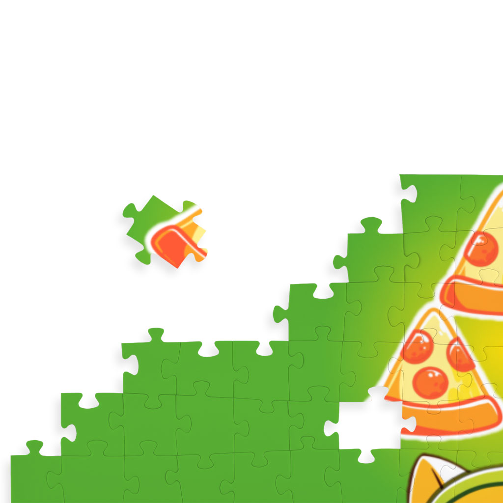 Cute Pizza Puzzles - Printed Jigsaw Puzzle - Colorful Puzzles Kids & Babies Puzzles Toys & Games  