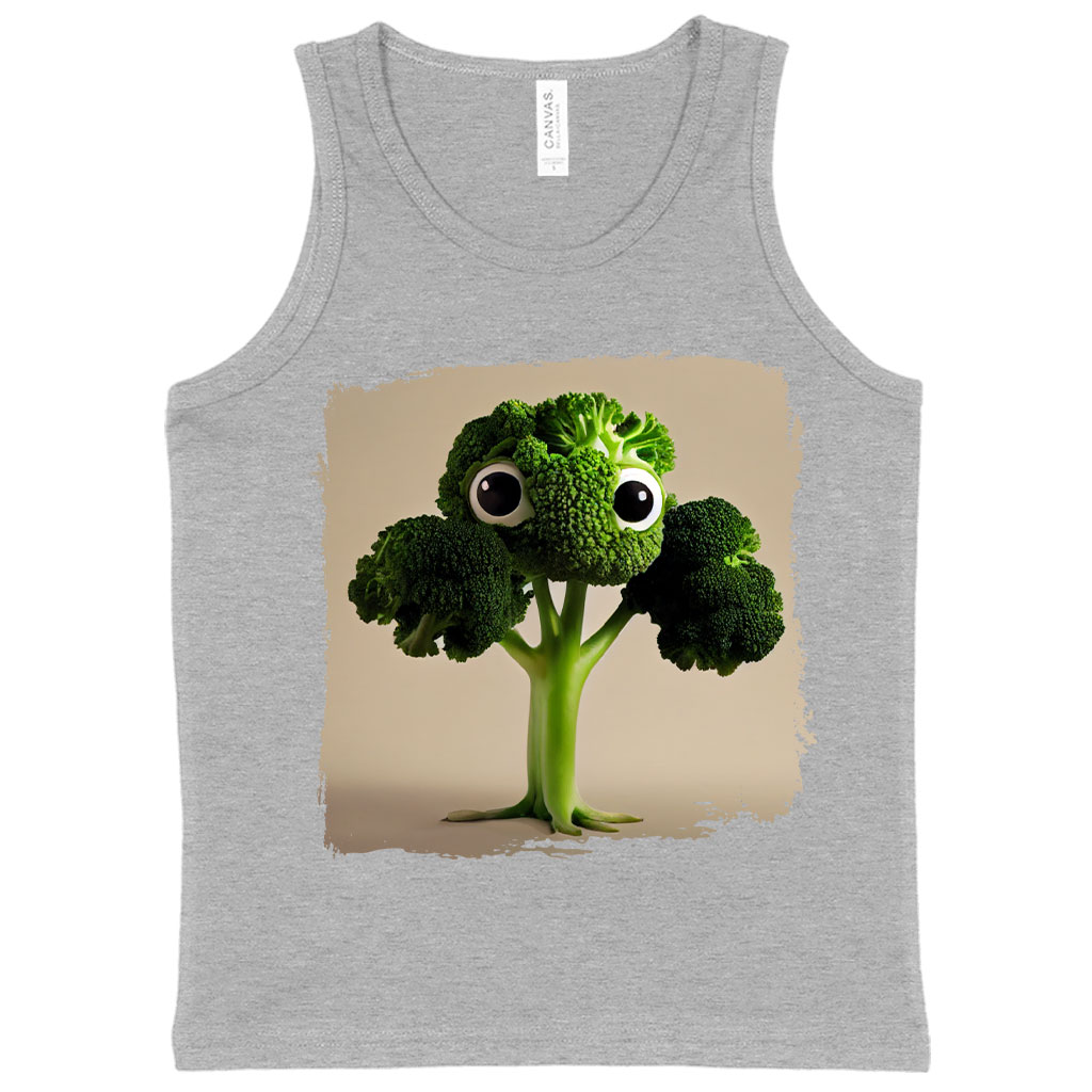Broccoli Cartoon Drawing Kids' Jersey Tank - Cool Sleeveless T-Shirt - Themed Kids' Tank Top Clothing Kids' Clothing Tanks Color : Athletic Heather|Black|White 