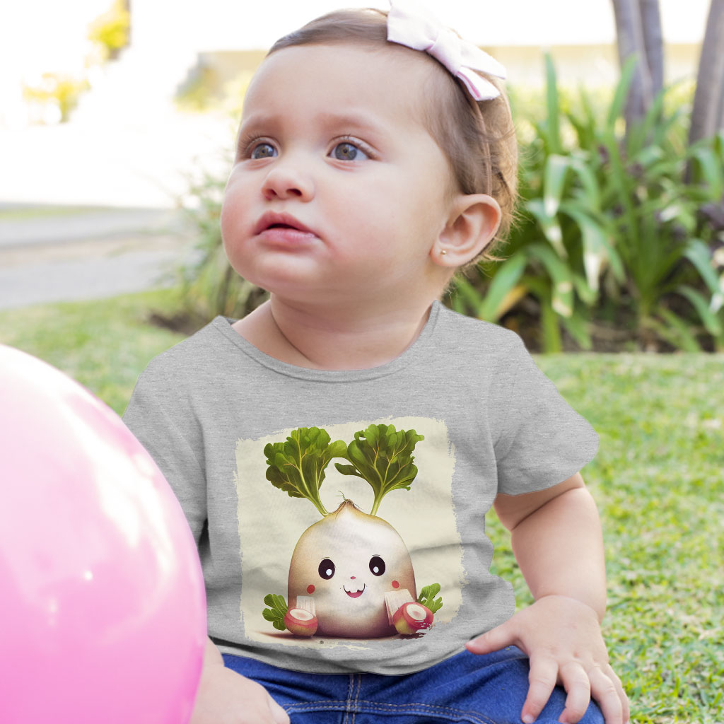 Kawaii Carrot Radish Art Baby Jersey T-Shirt - Printed Baby T-Shirt - Colorful T-Shirt for Babies Clothing Kids' Clothing T-Shirts Color : Athletic Heather|Heather Columbia Blue|White 