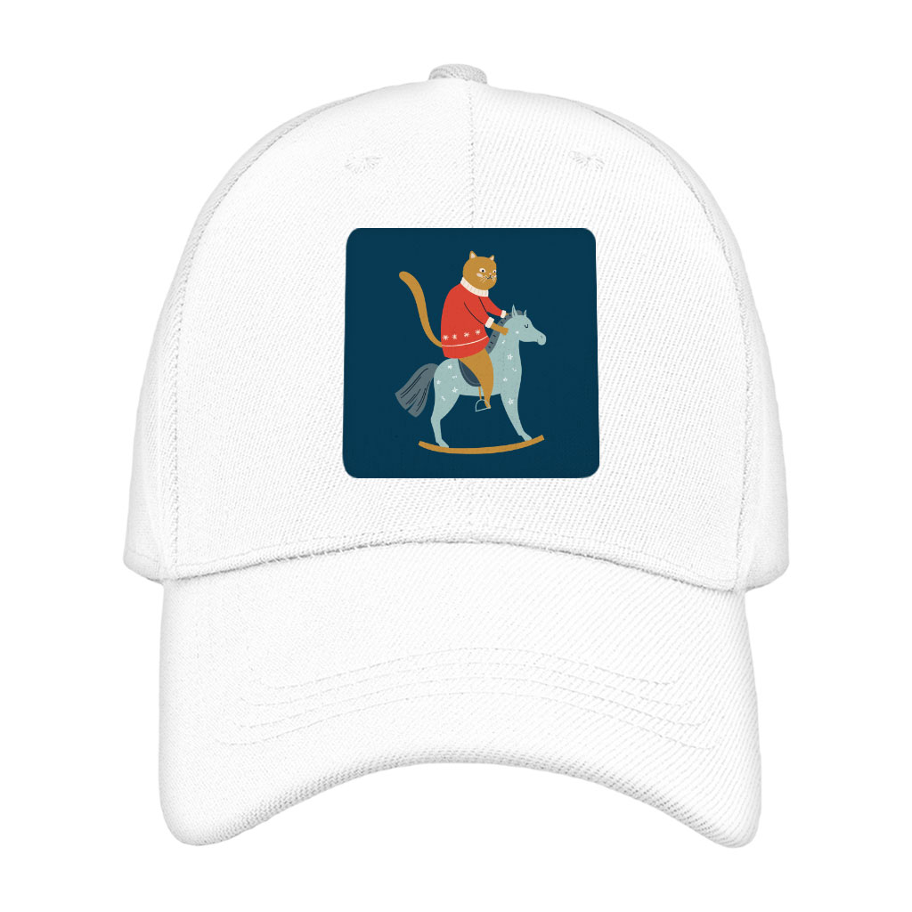 Cat Riding Horse Hat Patches - Themed Patches - Colorful Patch Applique Fashion Fashion Accessories Hats & Hair Accessories Shape : Circle|Rectangle|Square 