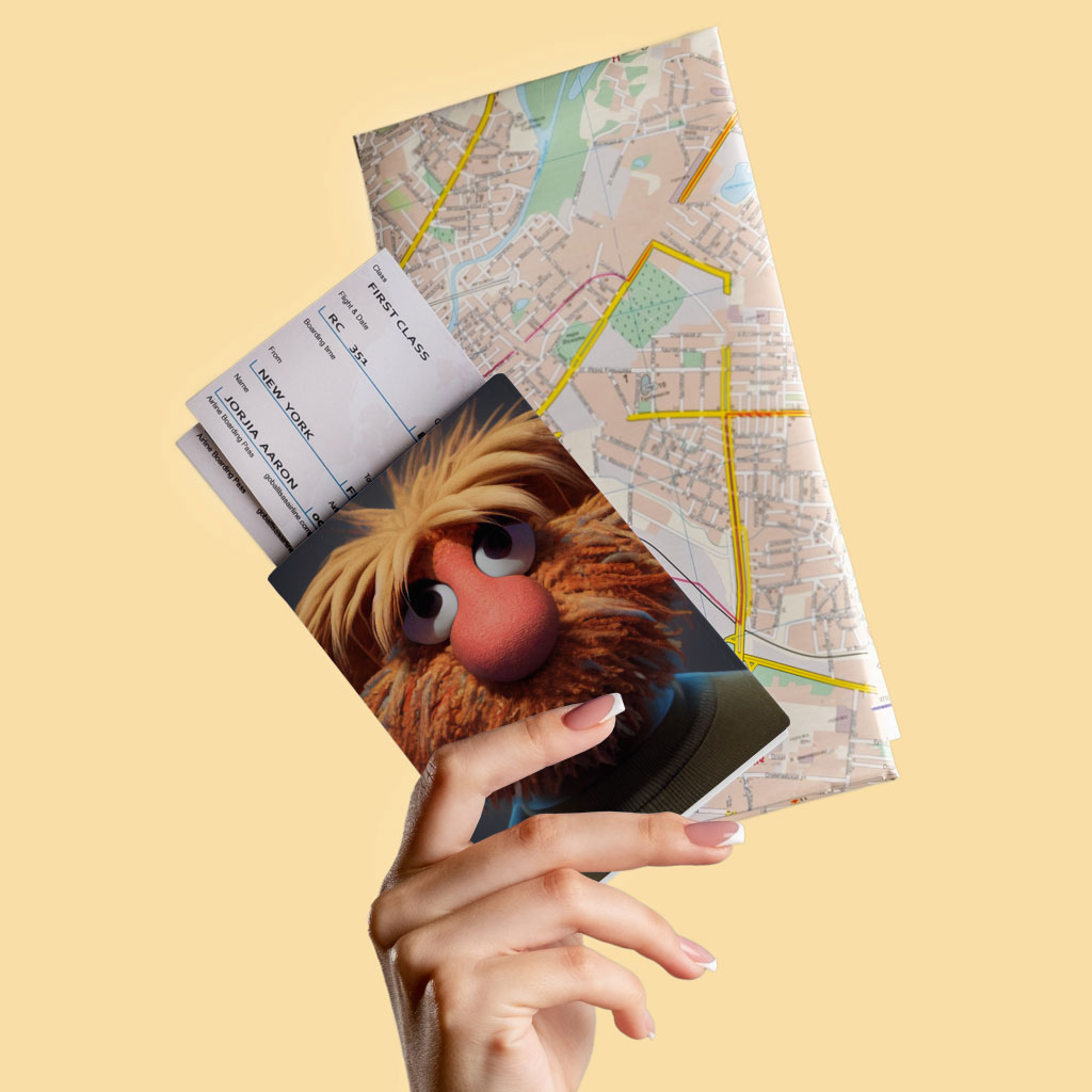 Muppet Art Passport Cover - Themed Passport Cover - Funny Passport Cover Fashion Fashion Accessories Pasport Cover Travel Accessories  