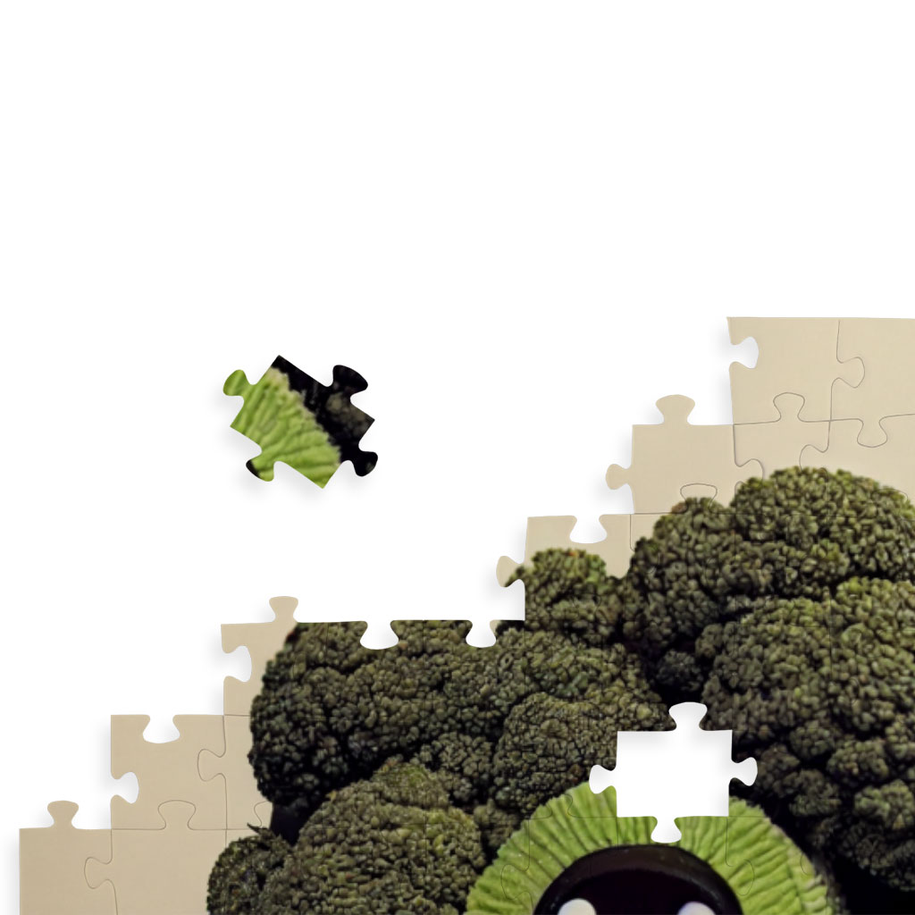 Cartoon Broccoli Puzzles - Colorful Jigsaw Puzzle - Printed Puzzles Kids & Babies Puzzles Toys & Games  