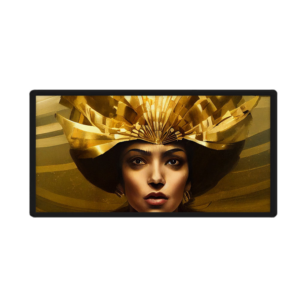 Traditional Mexican Woman Art Patches - Gold Patch Applique for Clothes - Graphic Patches Fashion Fashion Accessories Patches Shape : Circle|Rectangle 