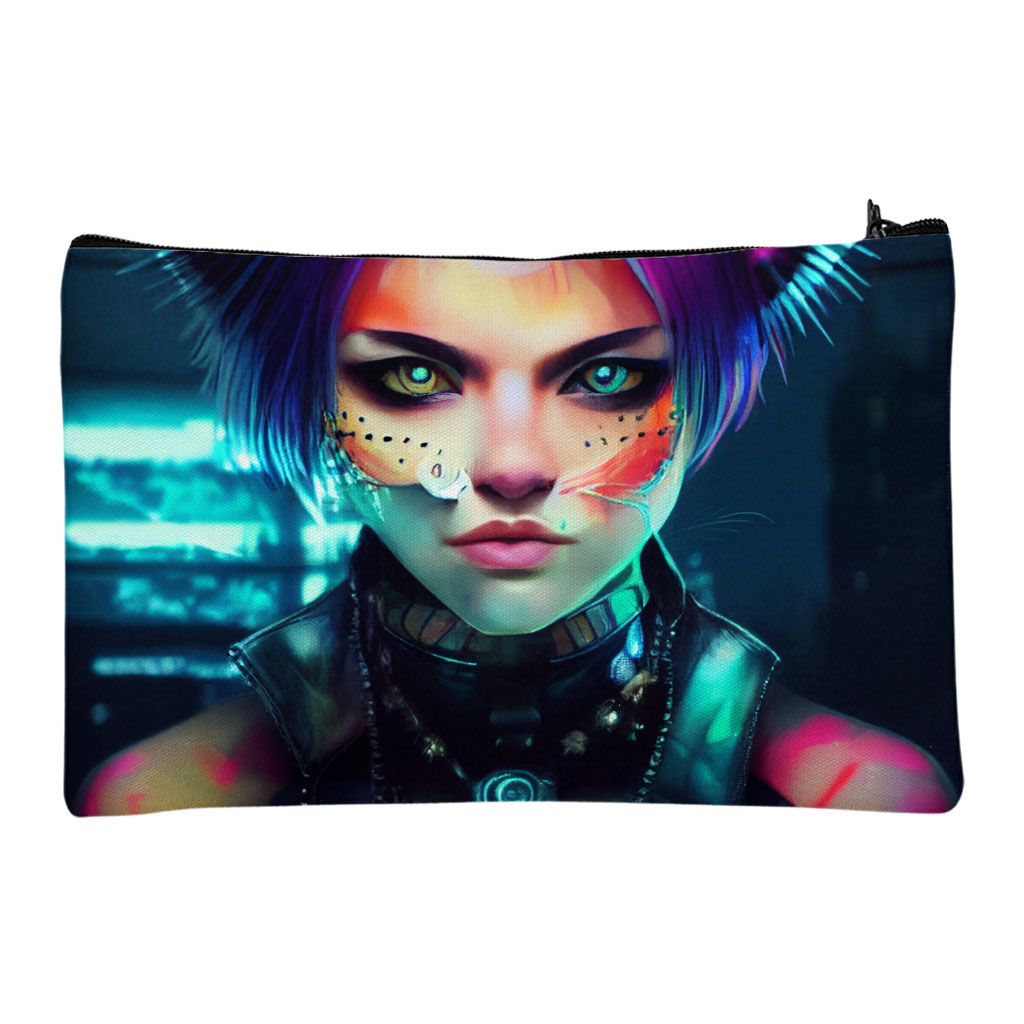 Anime Cute Fantasy Girl Makeup Bag - Graphic Cosmetic Bag - Fantasy Makeup Pouch Bags & Wallets Fashion Makeup Pouch  