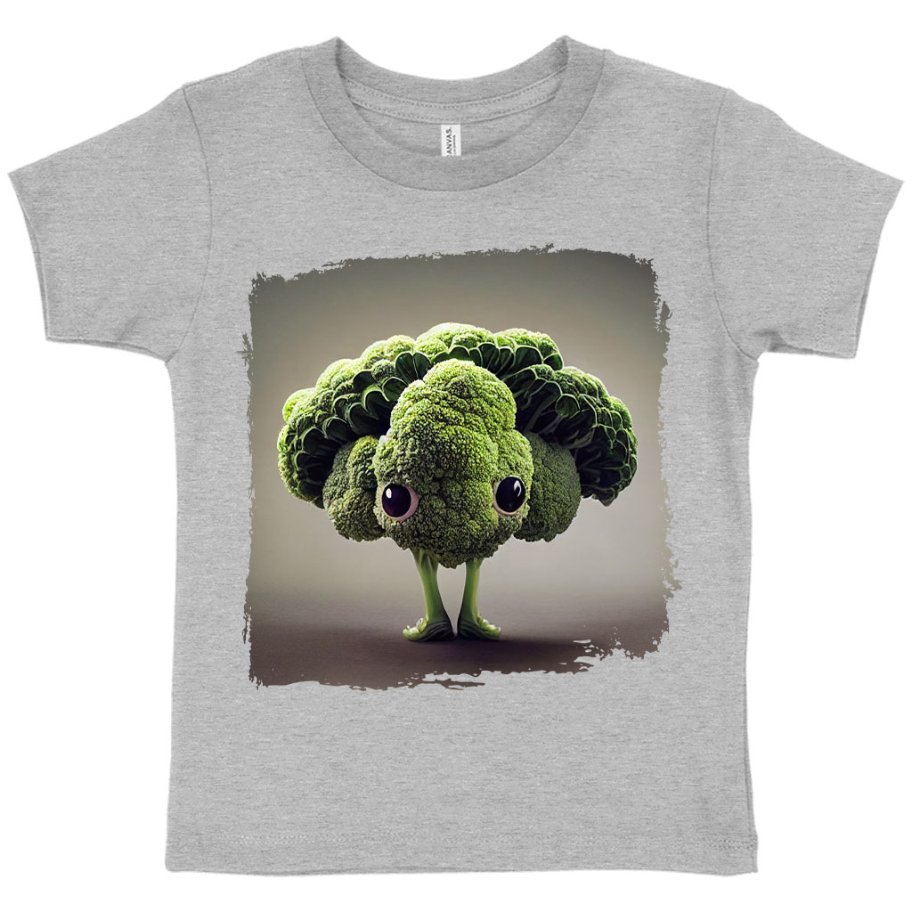Cute Broccoli Toddler T-Shirt - Cool Kids' T-Shirt - Graphic Tee Shirt for Toddler Clothing Kids' Clothing T-Shirts Color : Athletic Heather|Heather Columbia Blue|Heather Dust 