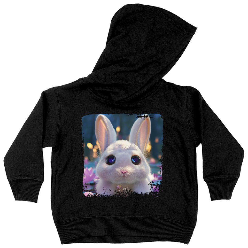 Cute Rabbit Drawing Toddler Hoodie - Graphic Toddler Hooded Sweatshirt - Colorful Kids' Hoodie Clothing Hoodies Kids' Clothing Color : Black|Kelly|White 