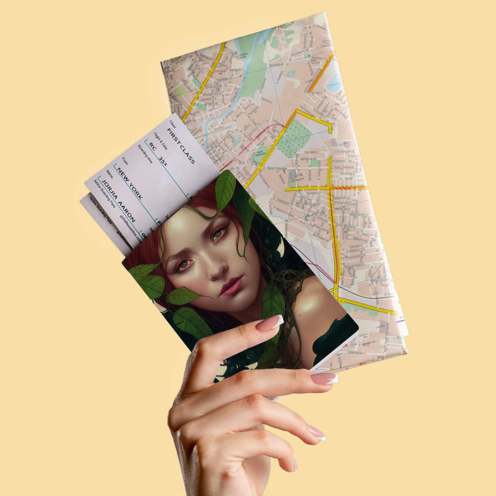 Devil Woman Fantasy Art Passport Cover - Printed Passport Cover - Magic Passport Cover Fashion Fashion Accessories Pasport Cover Travel Accessories  