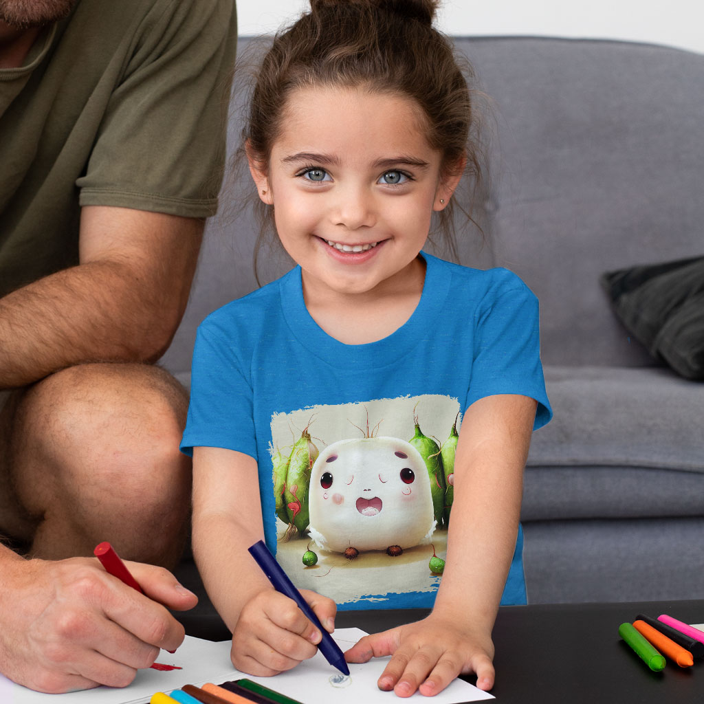 Cute White Radish Toddler T-Shirt - Themed Kids' T-Shirt - Colorful Tee Shirt for Toddler Clothing Kids' Clothing T-Shirts Color : Athletic Heather|Heather Columbia Blue|Heather Dust 