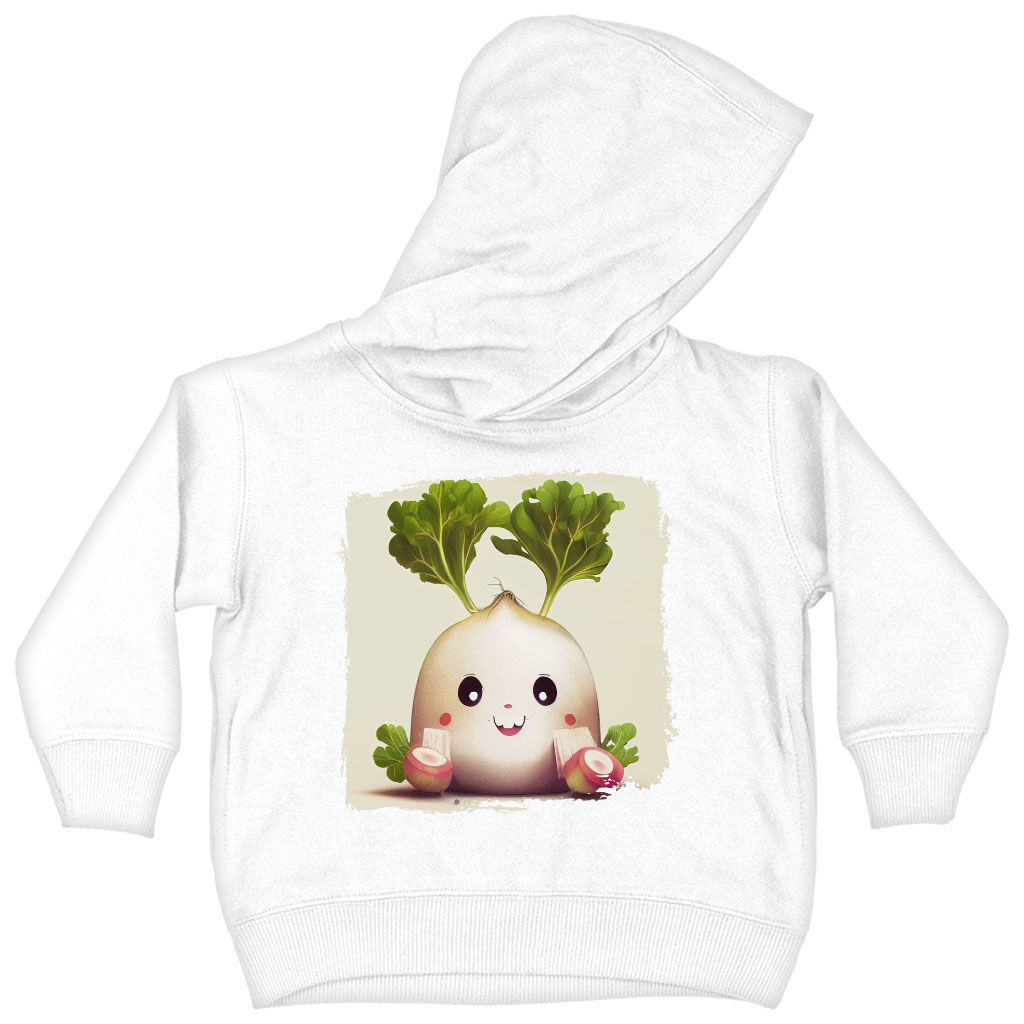 Kawaii Carrot Radish Art Toddler Hoodie - Printed Toddler Hooded Sweatshirt - Colorful Kids' Hoodie Clothing Hoodies Kids' Clothing Color : Black|Kelly|White 
