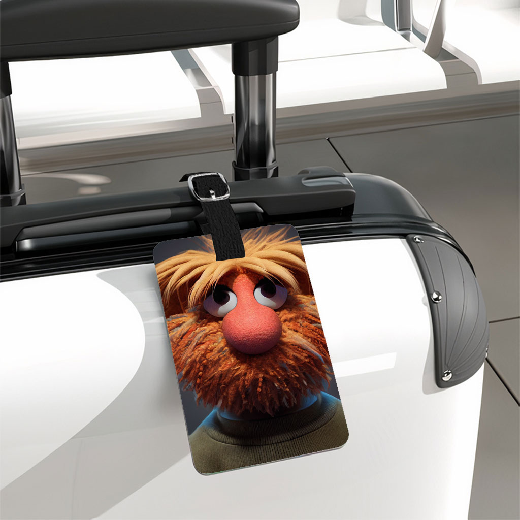 Muppet Art Luggage Tag - Themed Travel Bag Tag - Funny Luggage Tag Fashion Fashion Accessories Luggage Tag Travel Accessories  