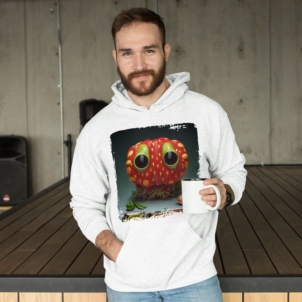 Vegetables With Funny Faces Hooded Sweatshirt - Printed Hoodie - Cartoon Hoodie Clothing Hoodies Color : Black|Navy|White 