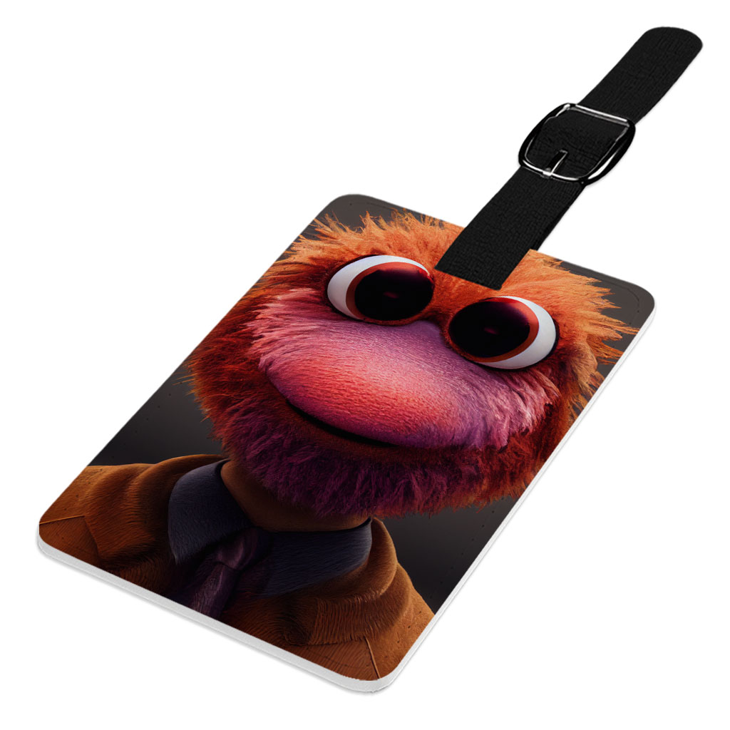 Cartoon Animal Muppet Luggage Tag - Graphic Travel Bag Tag - Themed Luggage Tag Fashion Fashion Accessories Luggage Tag Travel Accessories  
