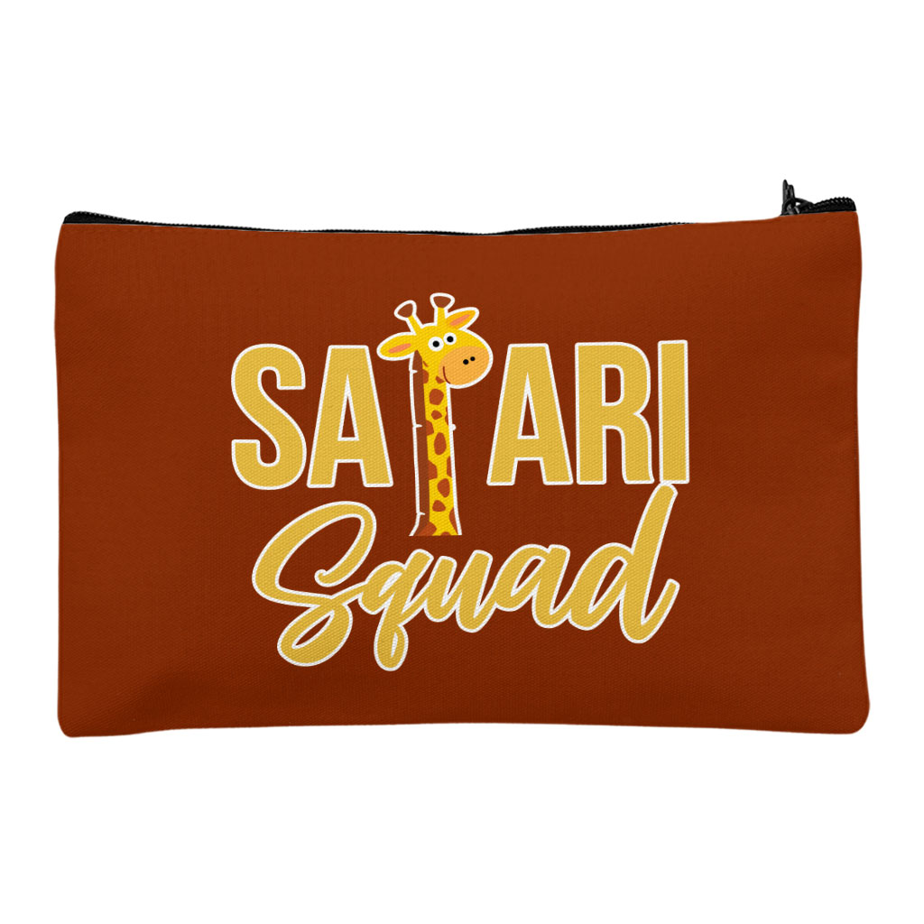Safari Squad Makeup Bag - Graphic Cosmetic Bag - Themed Makeup Pouch Bags & Wallets Fashion Makeup Pouch  