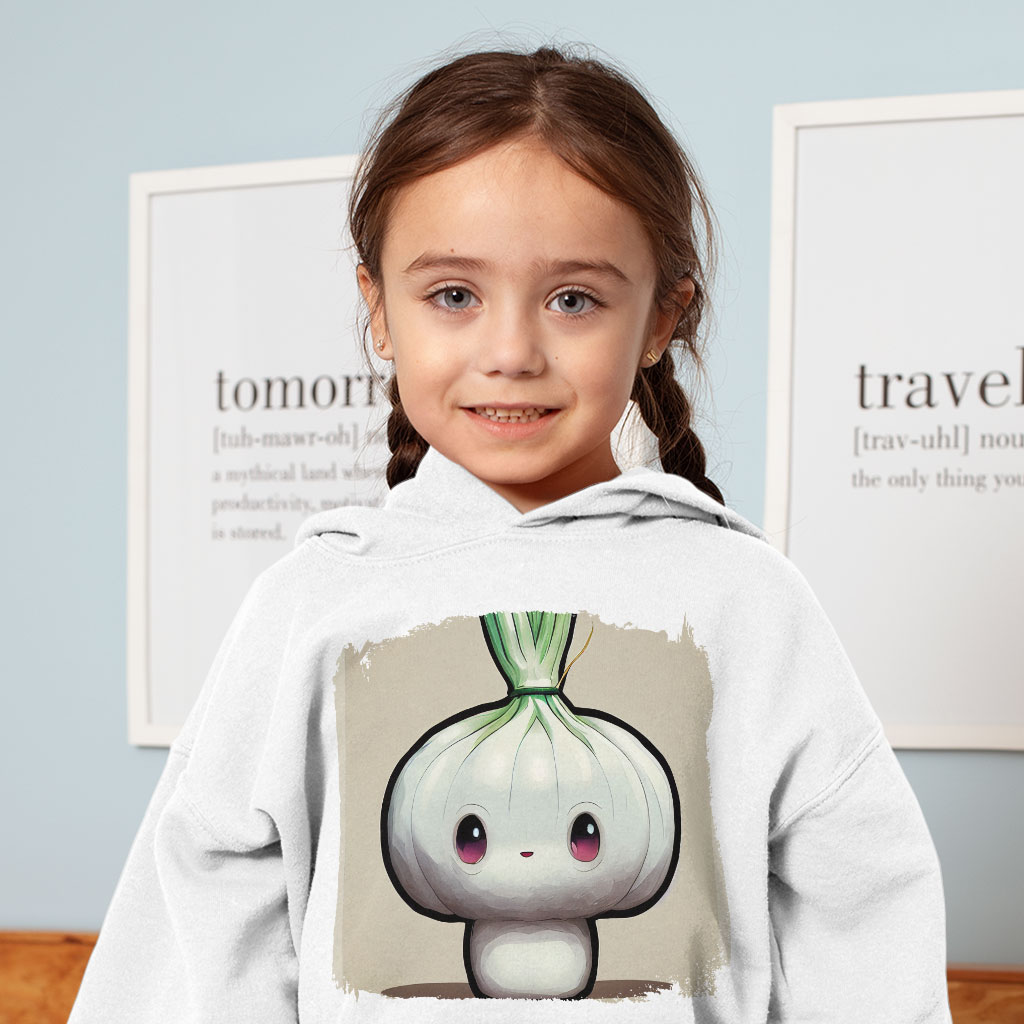Cute Cartoon Radish Toddler Hoodie - Funny Toddler Hooded Sweatshirt - Printed Kids' Hoodie Clothing Hoodies Kids' Clothing Color : Black|Kelly|White 