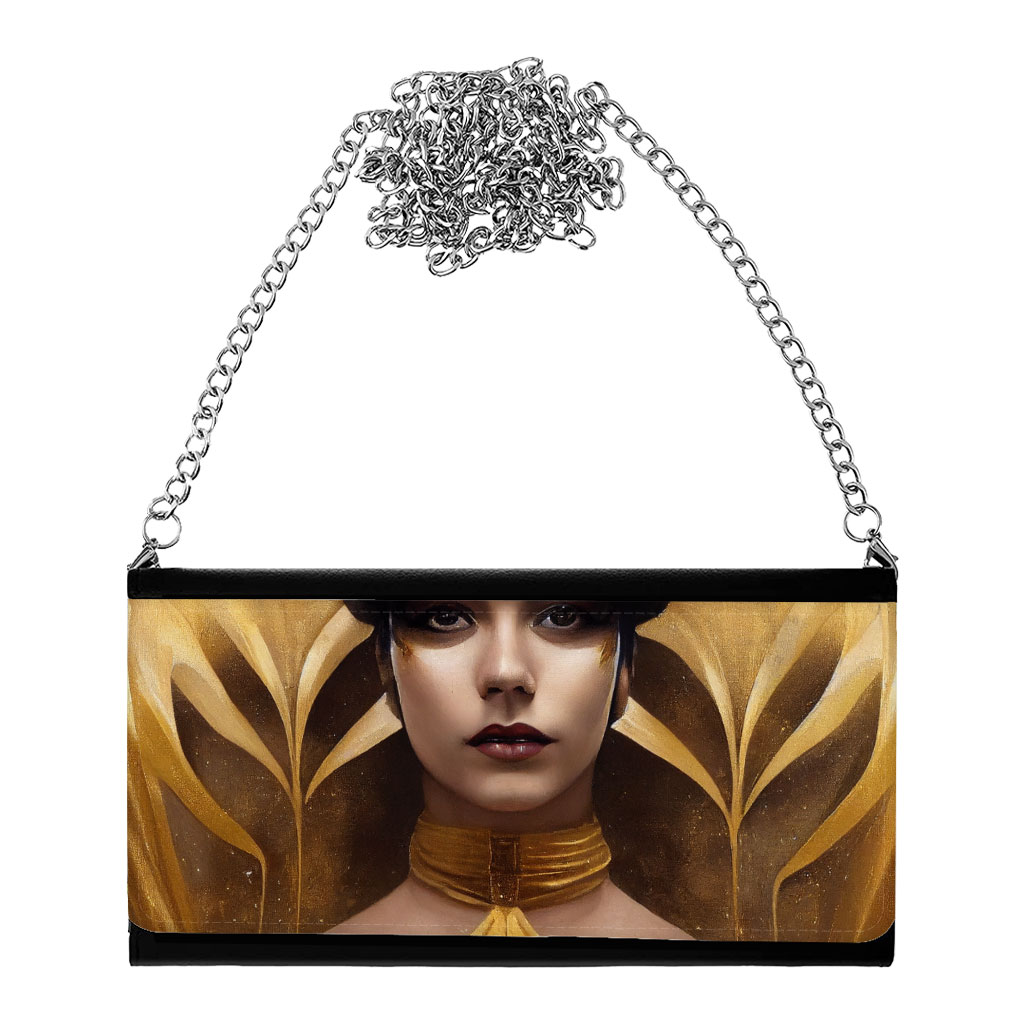 Woman in Gold Women's Wallet Clutch - Printed Clutch for Women - Colorful Women's Wallet Clutch Bags & Wallets Fashion Women's Wallet Clutch  