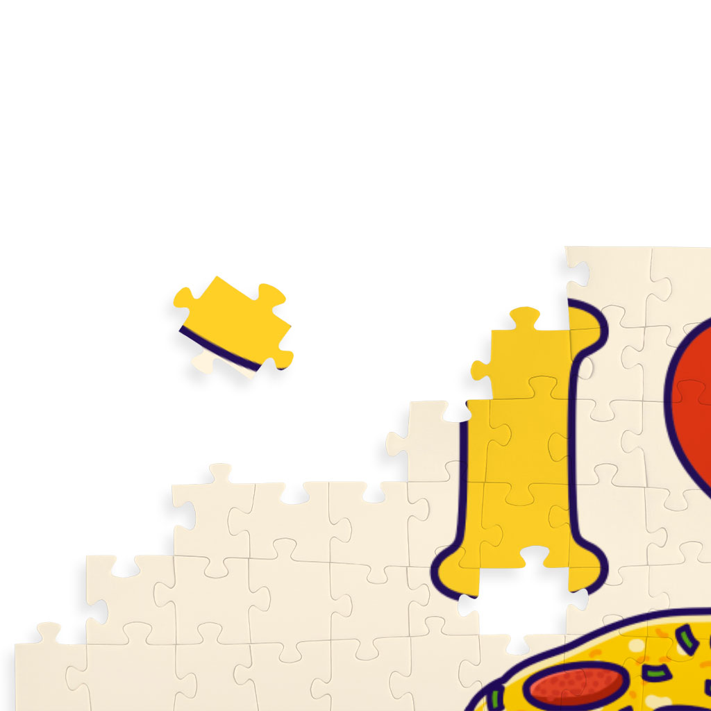 I Love Pizza Puzzles - Graphic Jigsaw Puzzle - Cool Puzzles Kids & Babies Puzzles Toys & Games  
