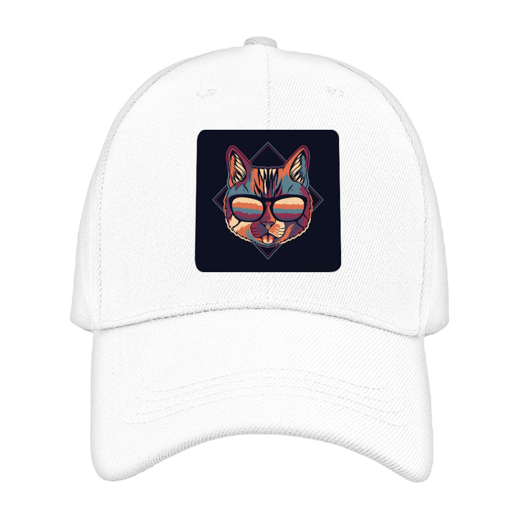 Cat Glasses Hat Patches - Graphic Patches - Colorful Patch Applique Fashion Fashion Accessories Hats & Hair Accessories Shape : Circle|Rectangle|Square 