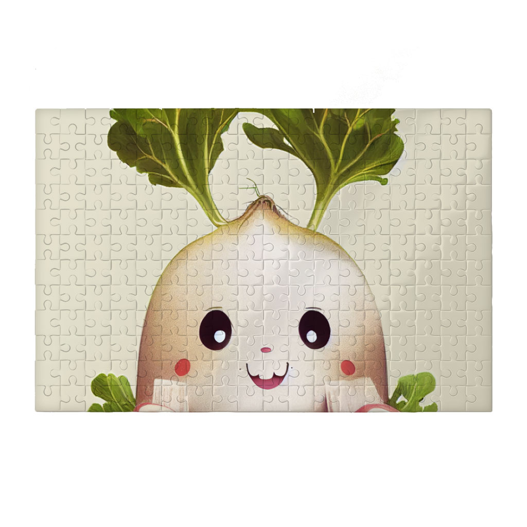 Kawaii Carrot Radish Art Puzzles - Printed Jigsaw Puzzle - Colorful Puzzles Kids & Babies Puzzles Toys & Games  