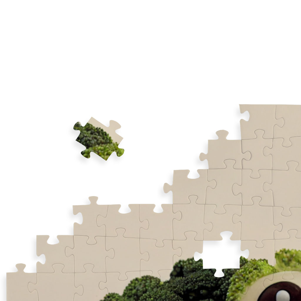 Cartoon Drawing Of Broccoli Puzzles - Funny Jigsaw Puzzle - Graphic Puzzles Kids & Babies Puzzles Toys & Games  