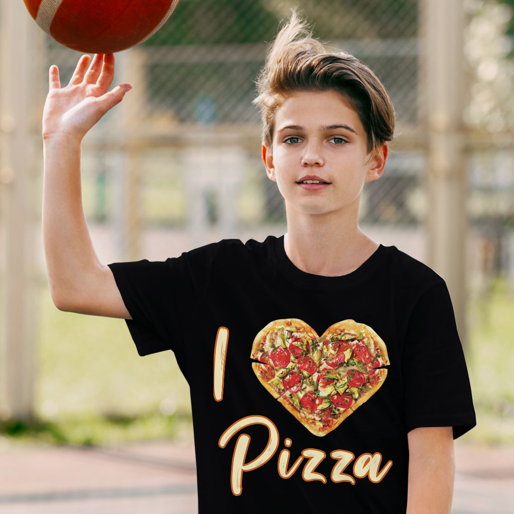 Eat More Pizza Kids' T-Shirt - Themed T-Shirt - Cool Tee Shirt for Kids Clothing Kids' Clothing T-Shirts Color : Black|Natural|White 