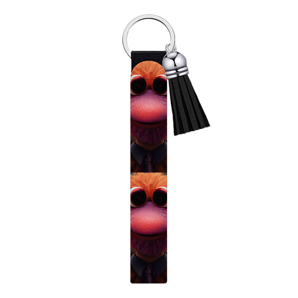 Cartoon Animal Muppet Keychain Wristlet - Graphic Keychain Bracelet - Themed Wristlet Strap for Key Fashion Fashion Accessories Keychains  