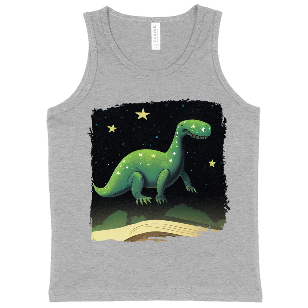 Adorable Green Cute Dinosaur Kids' Jersey Tank - Graphic Sleeveless T-Shirt - Kawaii Kids' Tank Top Clothing Kids' Clothing Tanks Color : Athletic Heather|Black|White 