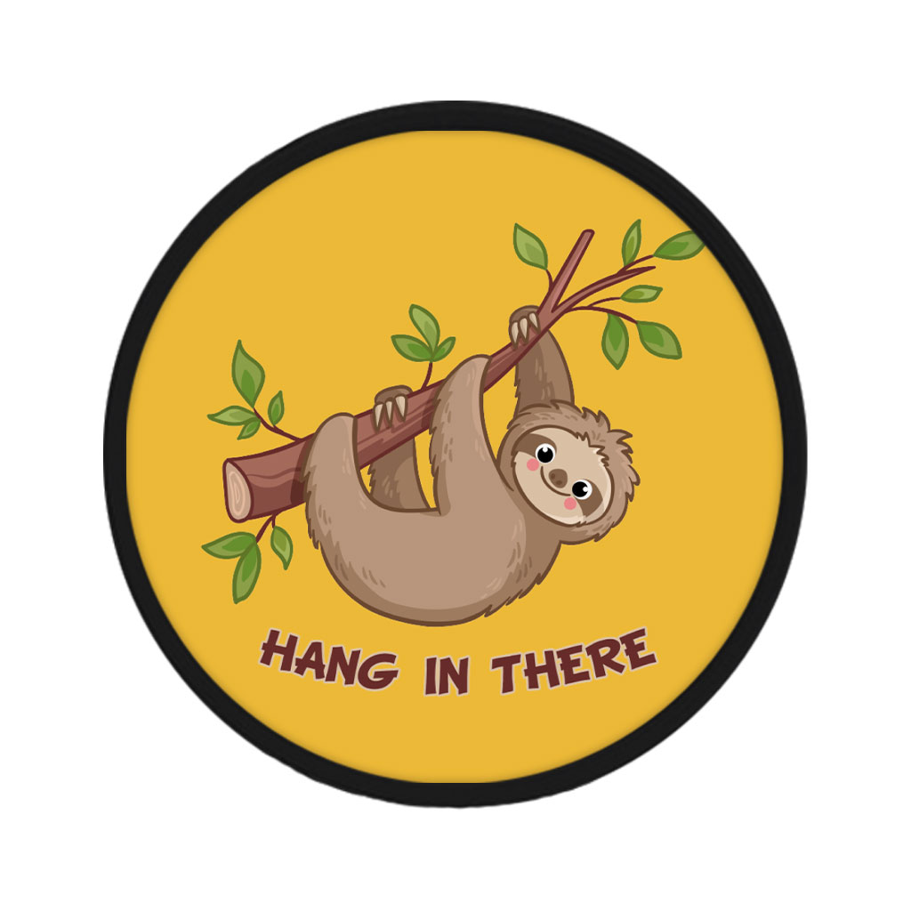 Hang in There Sloth Patches - Themed Patch Applique for Clothes - Printed Patches Fashion Fashion Accessories Patches Shape : Circle|Rectangle 