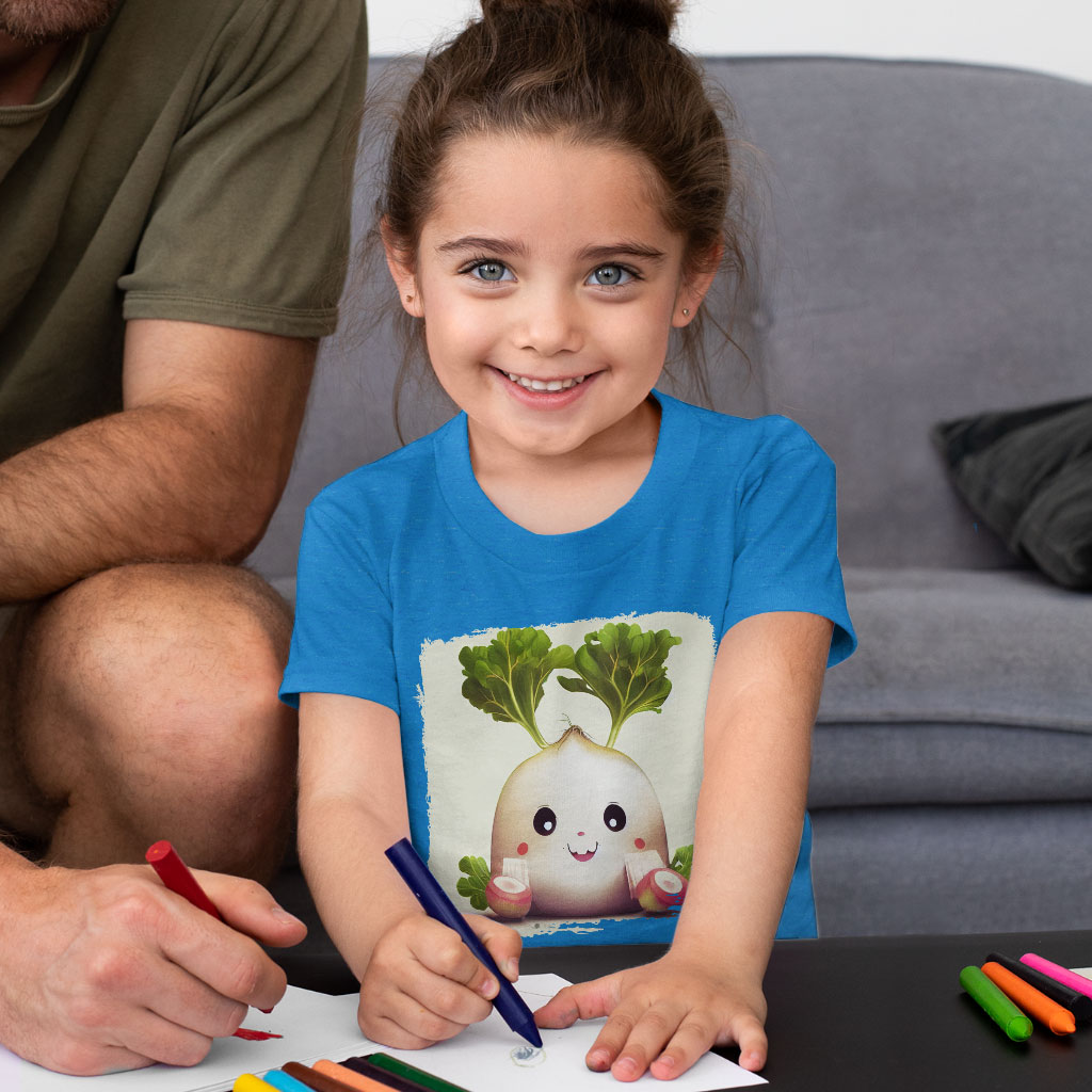 Kawaii Carrot Radish Art Toddler T-Shirt - Printed Kids' T-Shirt - Colorful Tee Shirt for Toddler Clothing Kids' Clothing T-Shirts Color : Athletic Heather|Heather Columbia Blue|Heather Dust 
