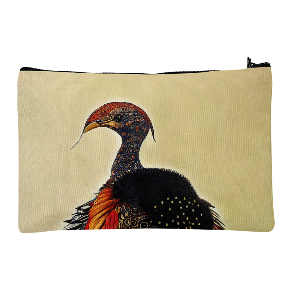 Pop Art Turkey Makeup Bag - Colorful Cosmetic Bag - Printed Makeup Pouch Bags & Wallets Fashion Makeup Pouch  