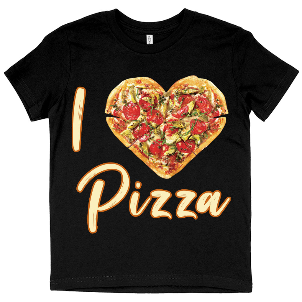 Eat More Pizza Kids' T-Shirt - Themed T-Shirt - Cool Tee Shirt for Kids Clothing Kids' Clothing T-Shirts Color : Black|Natural|White 