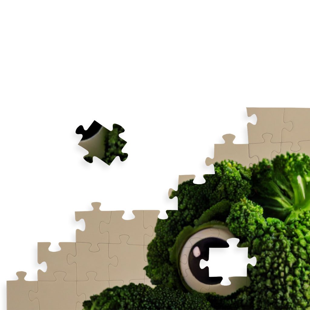 Broccoli Cartoon Drawing Puzzles - Cool Jigsaw Puzzle - Themed Puzzles Kids & Babies Puzzles Toys & Games  