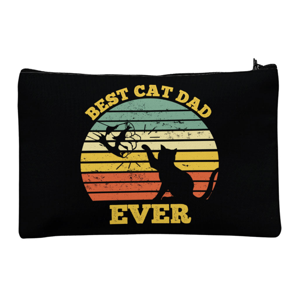 Cat Dad Makeup Bag - Printed Cosmetic Bag - Unique Makeup Pouch Bags & Wallets Fashion Makeup Pouch  