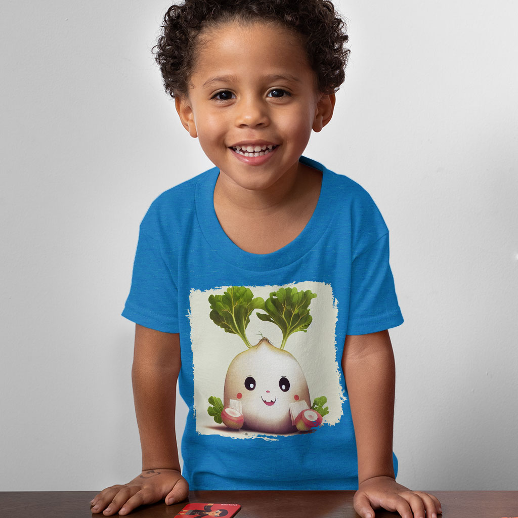 Kawaii Carrot Radish Art Toddler T-Shirt - Printed Kids' T-Shirt - Colorful Tee Shirt for Toddler Clothing Kids' Clothing T-Shirts Color : Athletic Heather|Heather Columbia Blue|Heather Dust 