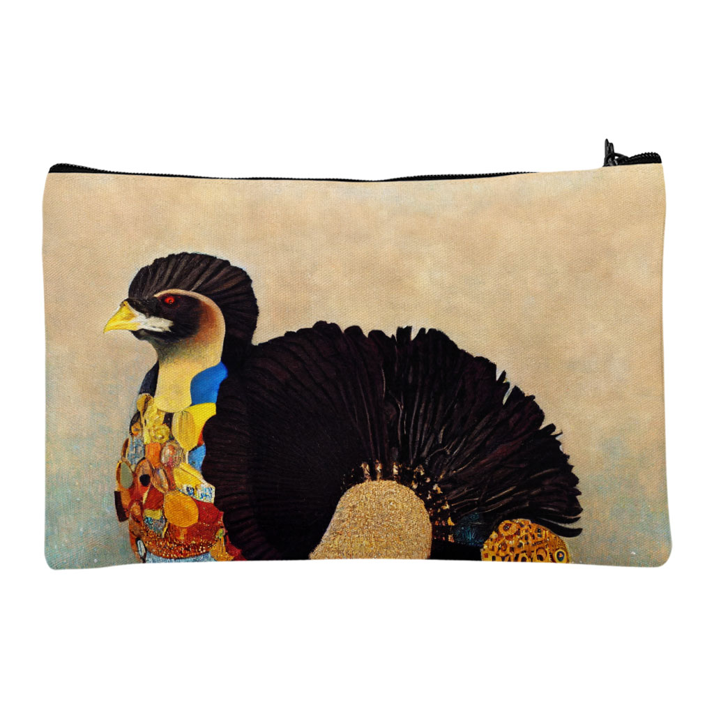 Gustav Klimt Style Art Makeup Bag - Unique Cosmetic Bag - Printed Makeup Pouch Bags & Wallets Fashion Makeup Pouch  