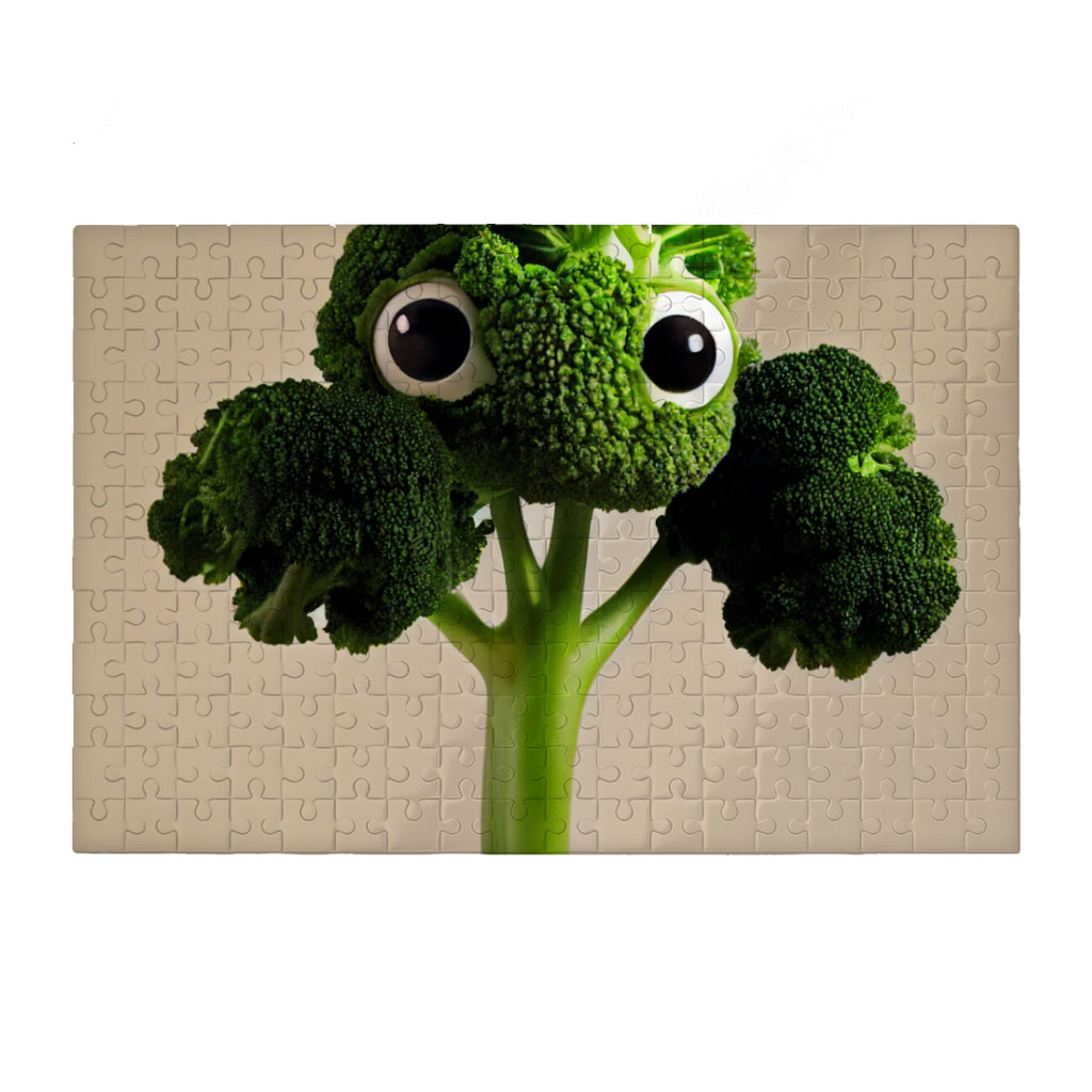 Broccoli Cartoon Drawing Puzzles - Cool Jigsaw Puzzle - Themed Puzzles Kids & Babies Puzzles Toys & Games  