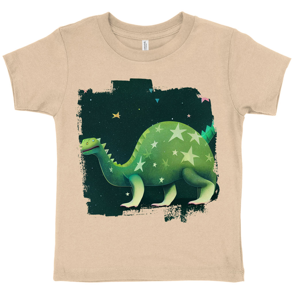 Cute Green Dinosaur Toddler T-Shirt - Cartoon Kids' T-Shirt - Printed Tee Shirt for Toddler Clothing Kids' Clothing T-Shirts Color : Athletic Heather|Heather Columbia Blue|Heather Dust 