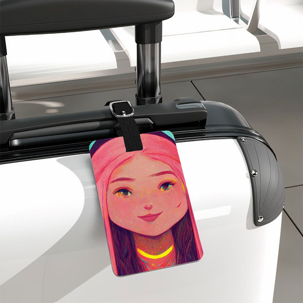 Cute Design Luggage Tag - Face Travel Bag Tag - Printed Luggage Tag Fashion Fashion Accessories Luggage Tag Travel Accessories  