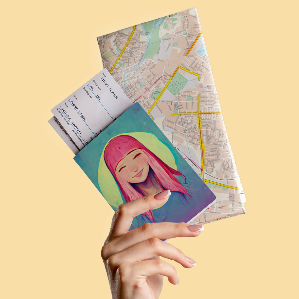 Cute Kawaii Passport Cover - Illustration Passport Cover - Graphic Passport Cover Fashion Fashion Accessories Pasport Cover Travel Accessories  