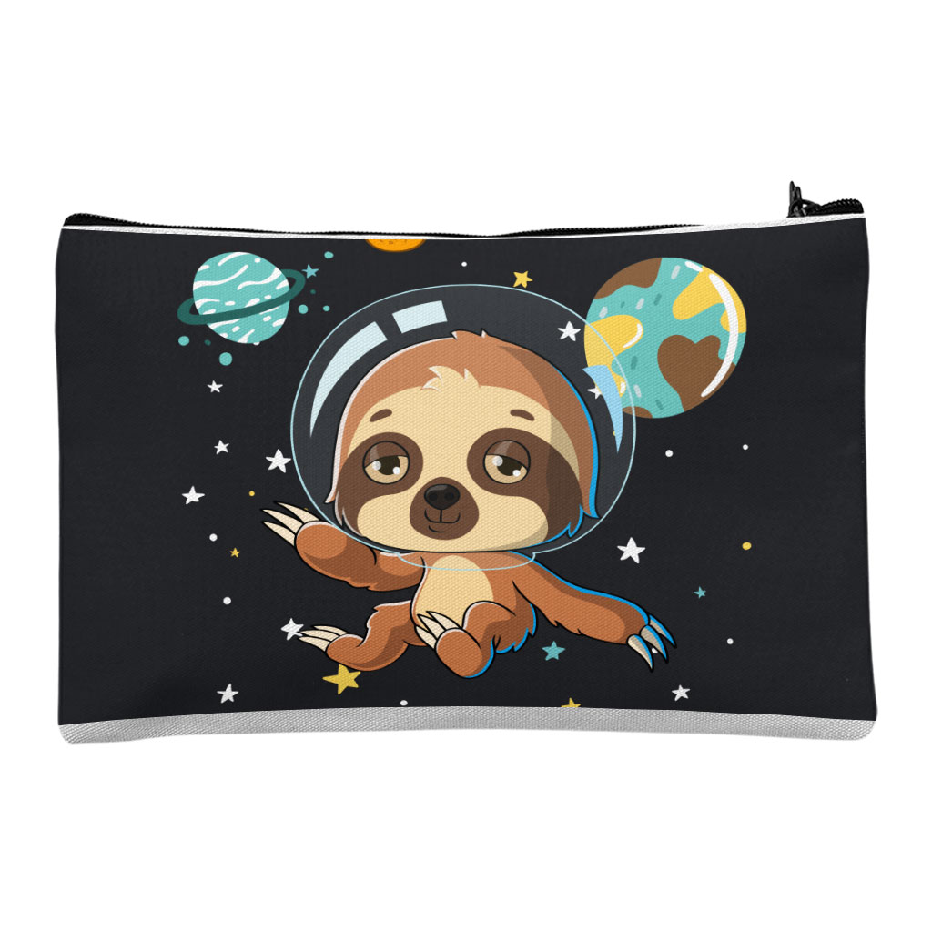 Space Sloth Makeup Bag - Astronaut Cosmetic Bag - Galaxy Makeup Pouch Bags & Wallets Fashion Makeup Pouch  