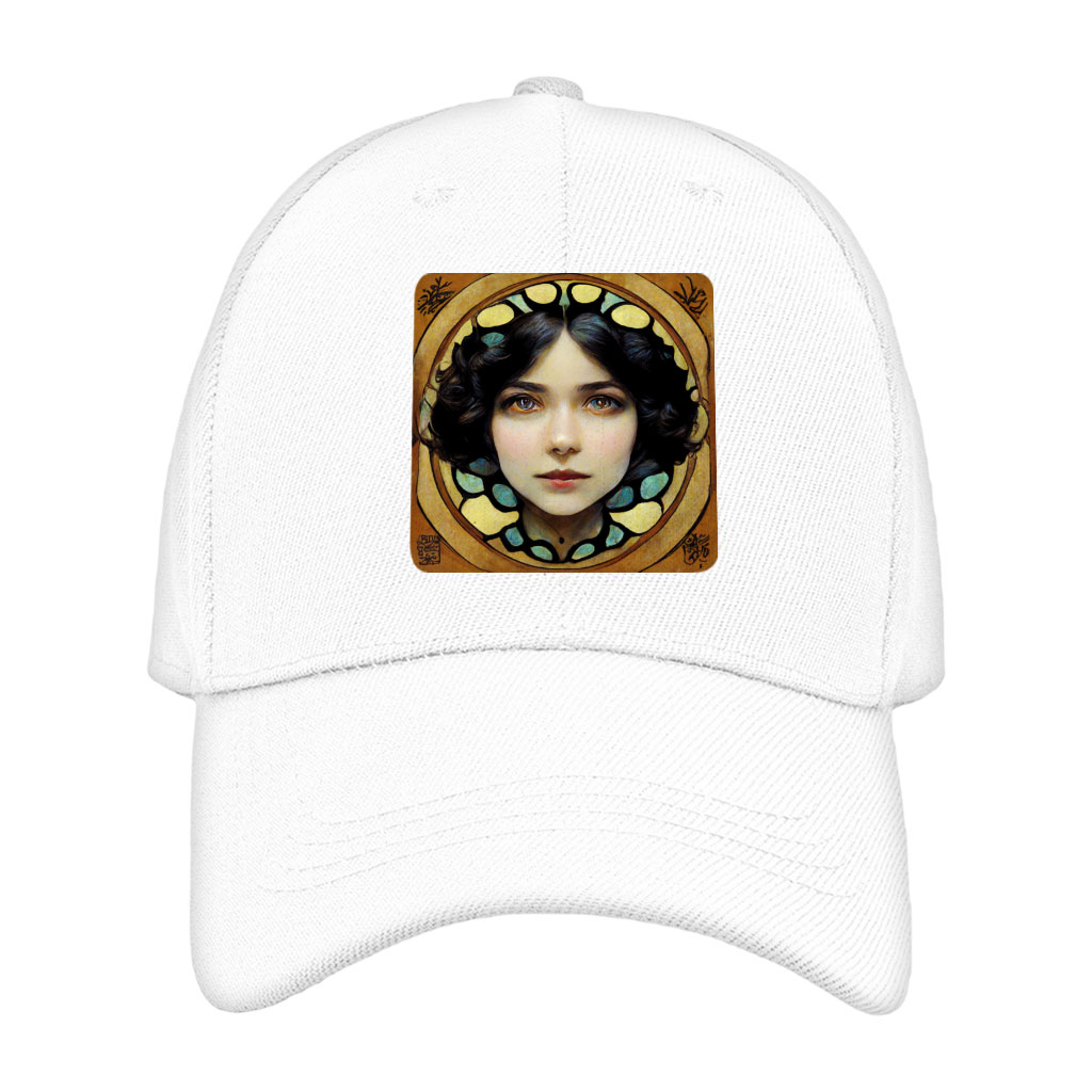 Art Nouveau Style Hat Patches - Portrait Patches - Printed Patch Applique Fashion Fashion Accessories Hats & Hair Accessories Shape : Circle|Rectangle|Square 