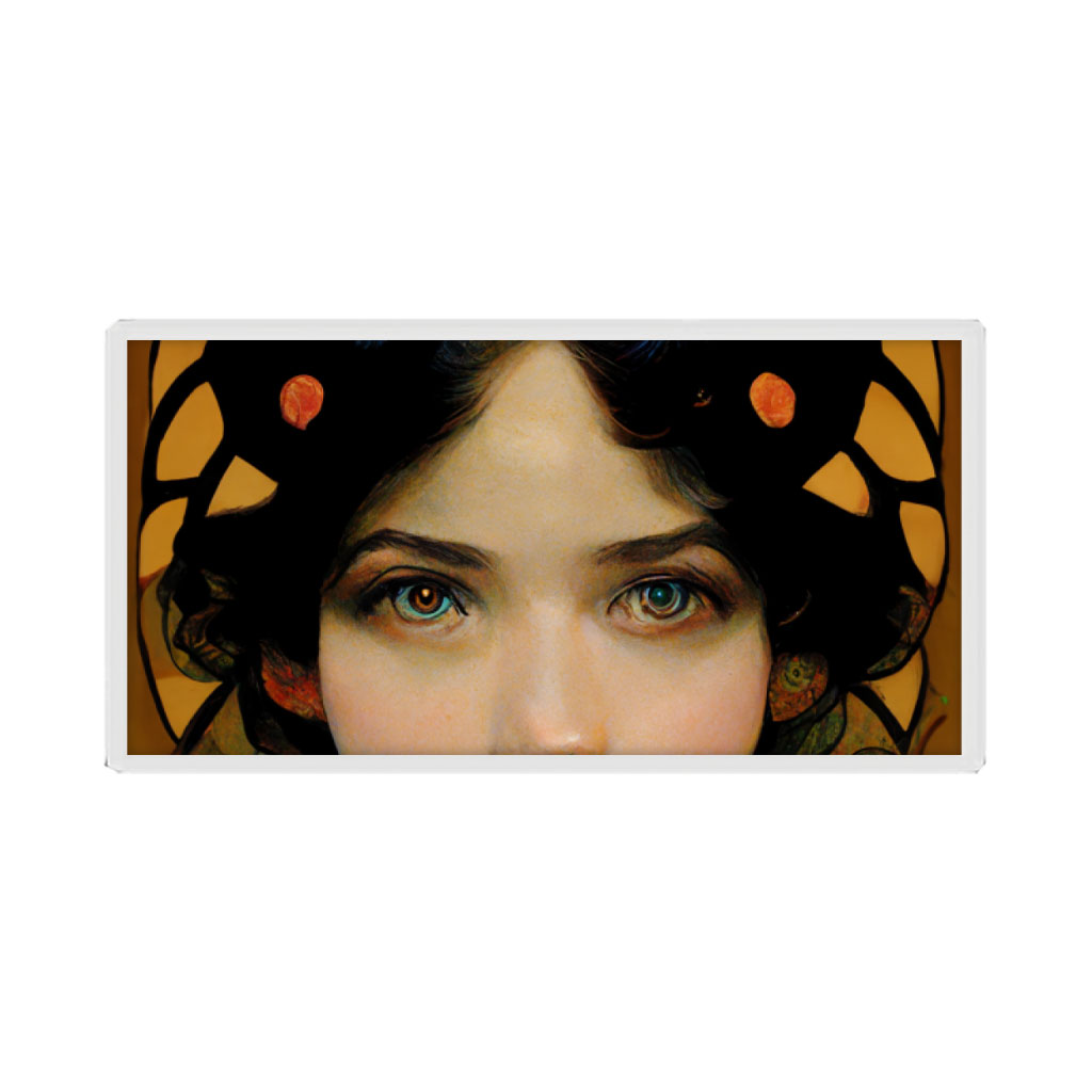 Vintage Design Patches - Art Nouveau Style Patch Applique for Clothes - Woman Face Patches Bags & Wallets Fashion Shape : Circle|Rectangle 