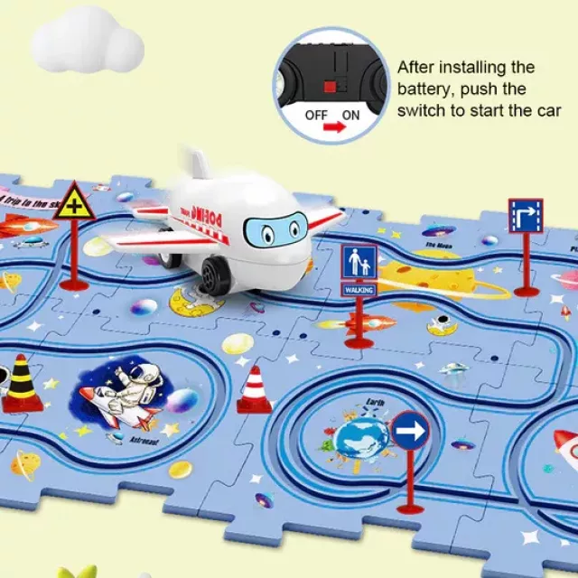 Children's Educational Puzzle Track Car Play Set - Image 7