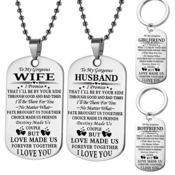 Stainless Steel Couple Necklace