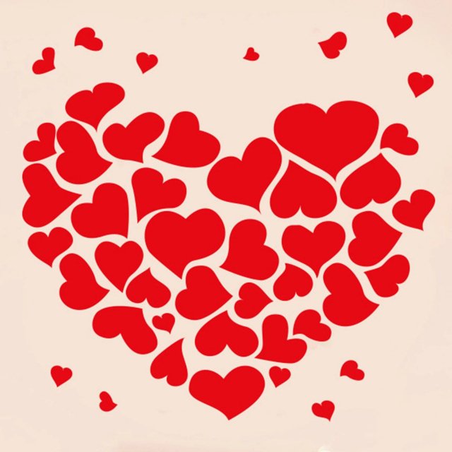 Enchanting Hearts Valentine's Day Wall Decal - Image 3