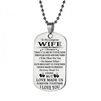 Stainless Steel Couple Necklace