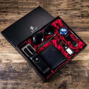 Men's Luxury 6-in-1 Watch & Accessories Gift Set