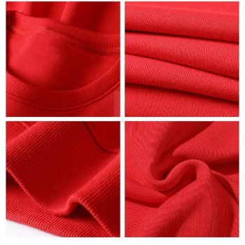 Love Heart Couple Loose Red Hoodies