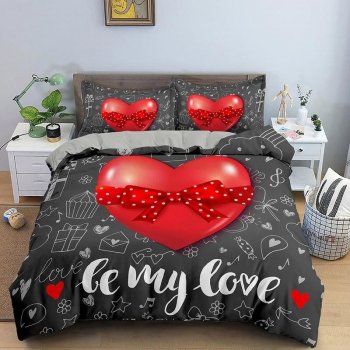 Charming Heart-Themed Bedding Set